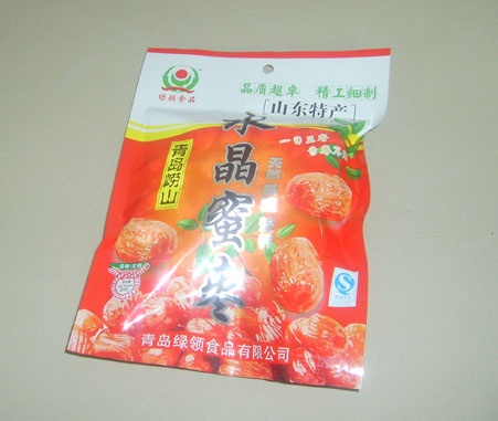 青岛崂山水晶蜜枣 青岛食品;青岛食品;青岛食品;烧烤鱿鱼;烧烤黄花鱼;鱿鱼丝;绿岭食品;青岛绿岭;烤鳕鱼;鳕鱼丝;辣烤鳕鱼;烤虾皮; 绿岭--青岛绿领食品有限公司