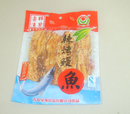 辣烤鳗鱼 青岛食品;青岛食品;青岛食品;烧烤鱿鱼;烧烤黄花鱼;鱿鱼丝;绿岭食品;青岛绿岭;烤鳕鱼;鳕鱼丝;辣烤鳕鱼;烤虾皮; 绿岭--青岛绿领食品有限公司