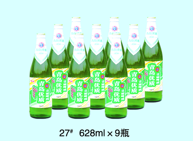 27# 628ml×9瓶 纯生;易拉罐;啤酒;青丽啤酒;青岛青丽;青岛啤酒;黑啤;金啤;原浆桶;青丽特纯;特纯;青岛原浆桶; 青丽啤酒-青岛青丽啤酒有限公司-青岛青丽